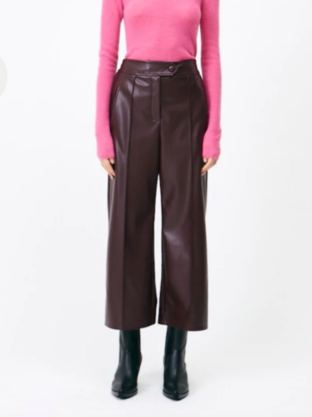 SUNCOO
JOY VEGAN LEATHER PANT - PRUNE